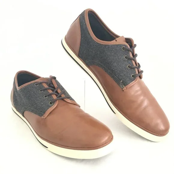 Aldo | Shoes | Aldo Mens Sneakers Saddle Shoe Brown Leather  display picture 1